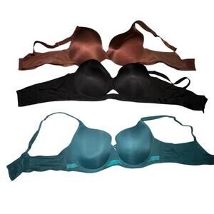 Cacique Bundle of 3 bras pristine 44D full coverage, comfort bliss, balconette